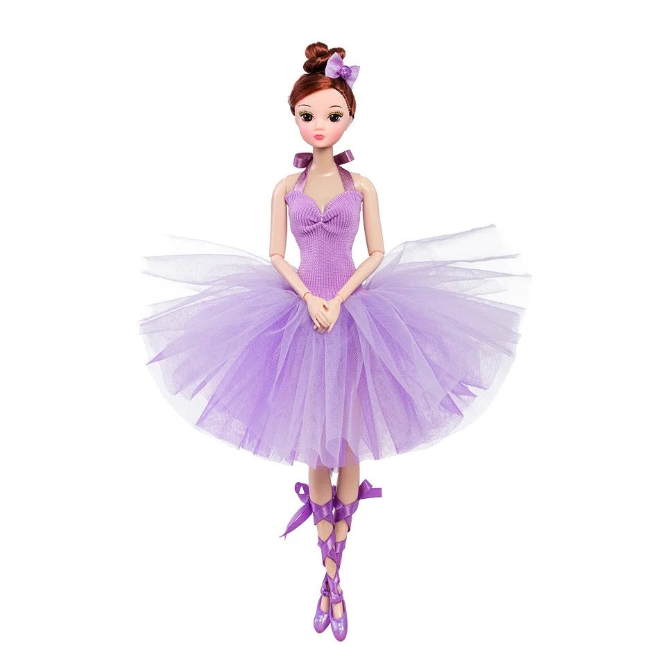 DOLLY® BALLERINA DOLL WITH PURPLE TUTU DRESS - Bjd 12 joints 12 inch 30 cm 1/6 scale fashion doll