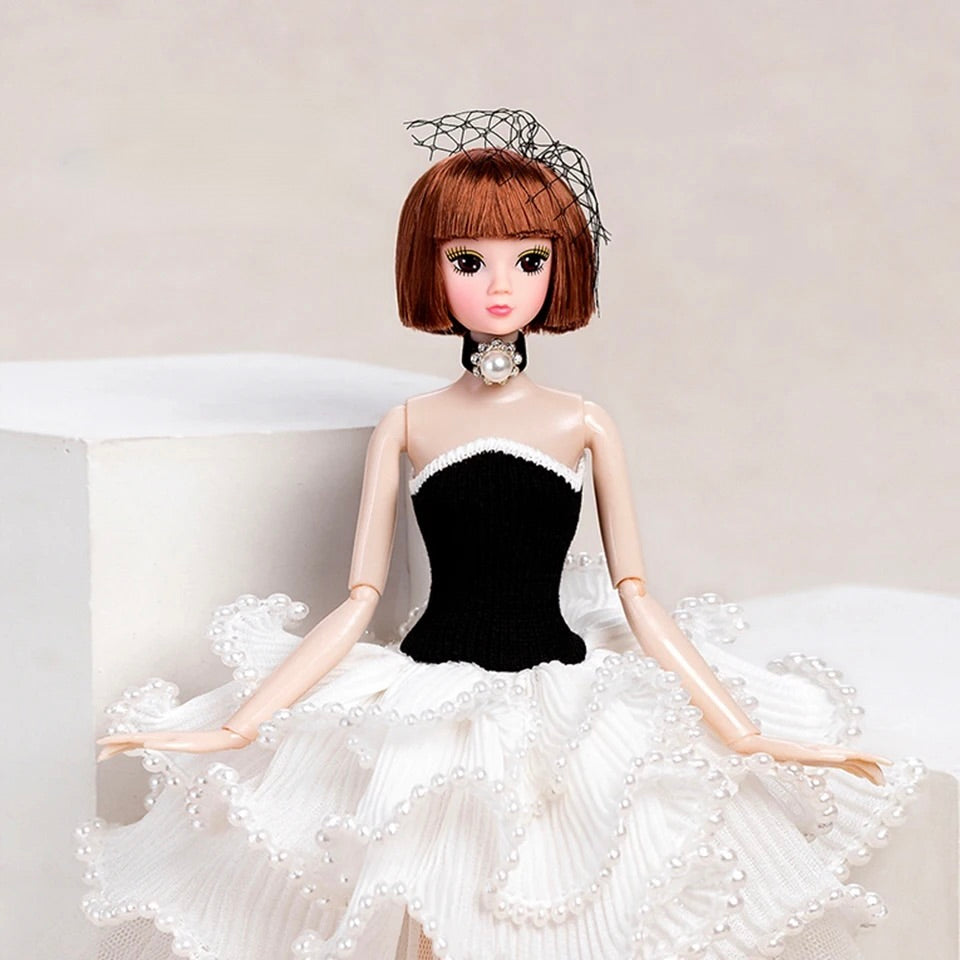 DOLLY® PEARL DOLL WITH PEARL TUTU DRESS - Bjd 12 joints 12 inch 30 cm 1/6 scale fashion doll