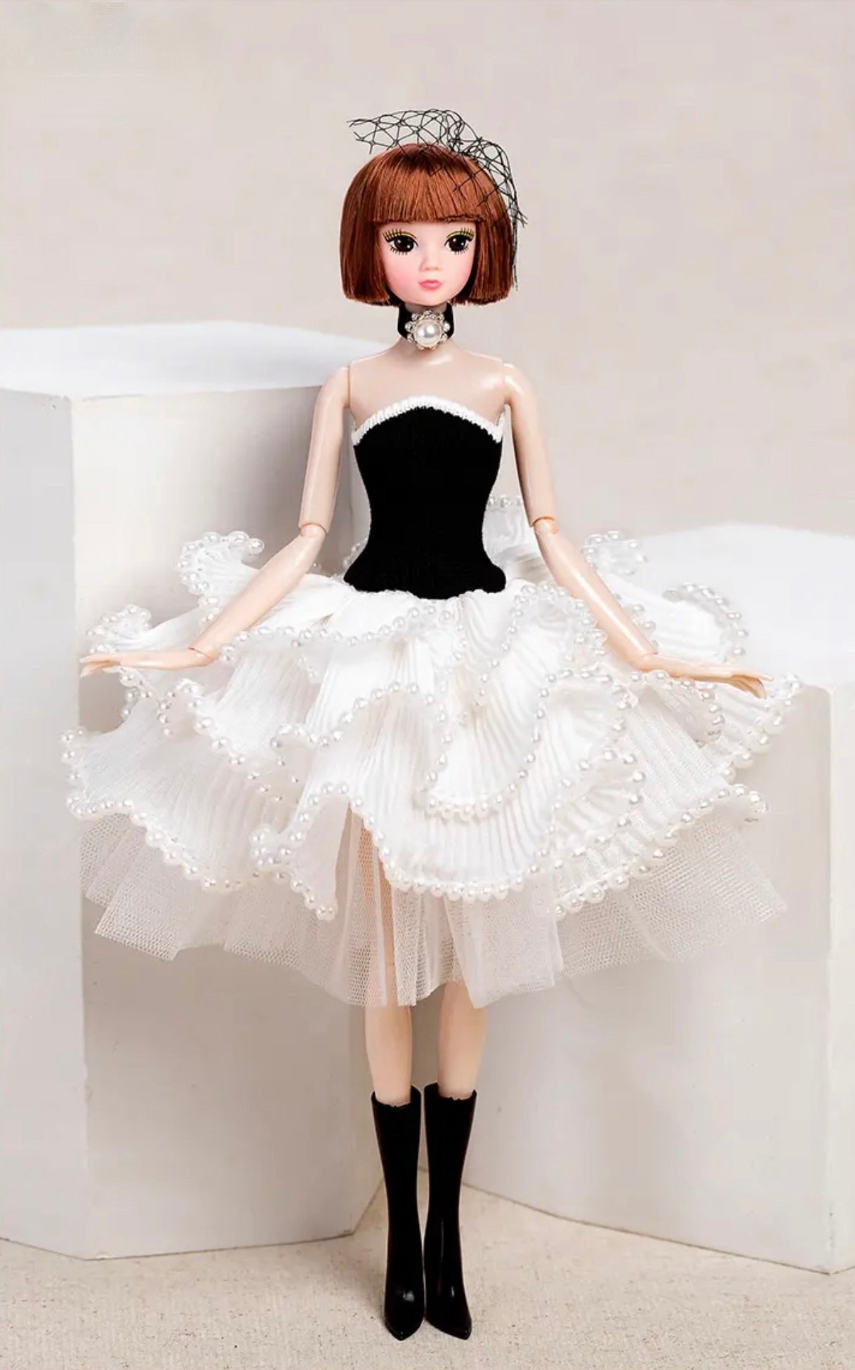 DOLLY® PEARL DOLL WITH PEARL TUTU DRESS - Bjd 12 joints 12 inch 30 cm 1/6 scale fashion doll