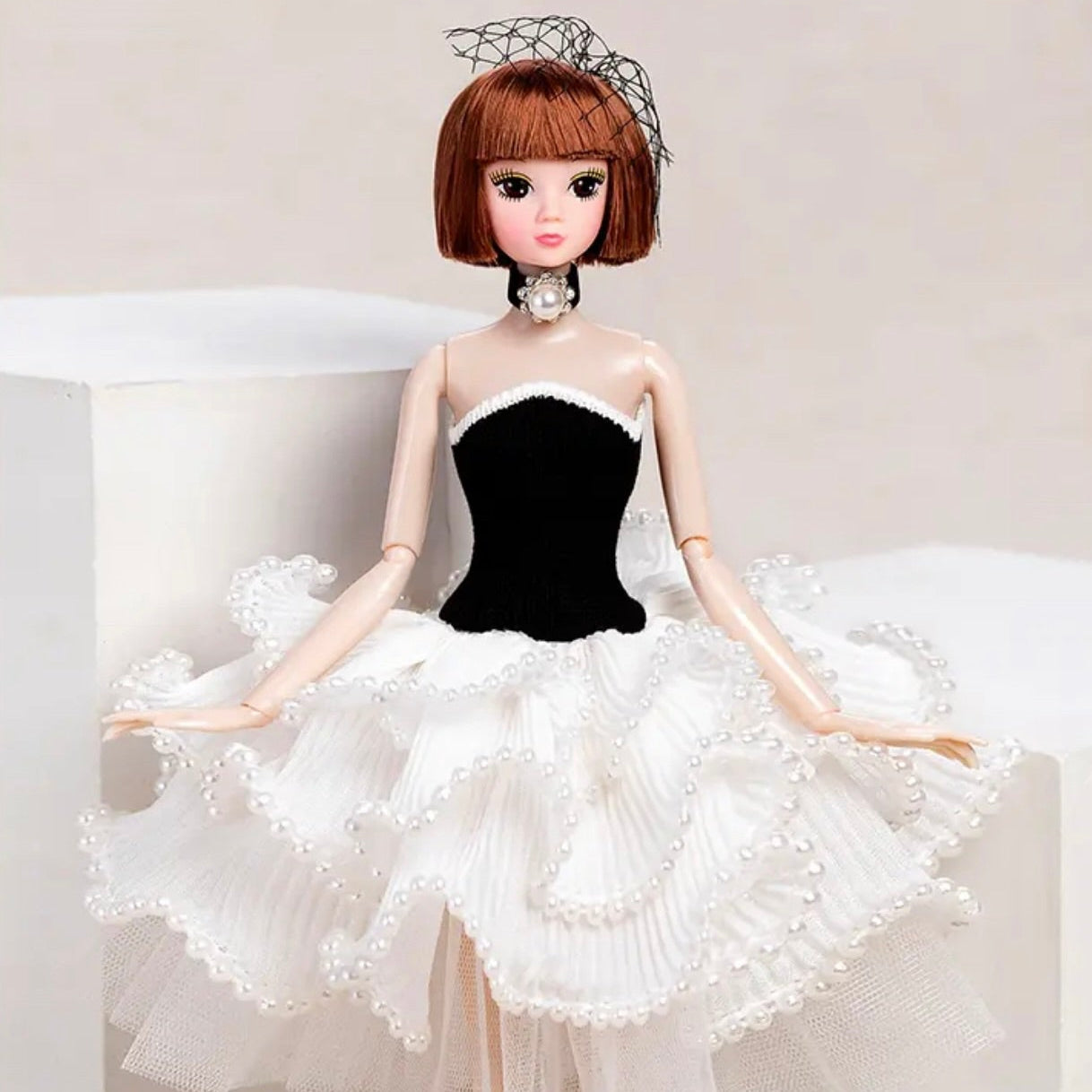 DOLLY® PEARL DOLL WITH PEARL TUTU DRESS - Bjd 12 joints 12 inch 30 cm 1/6 scale fashion doll