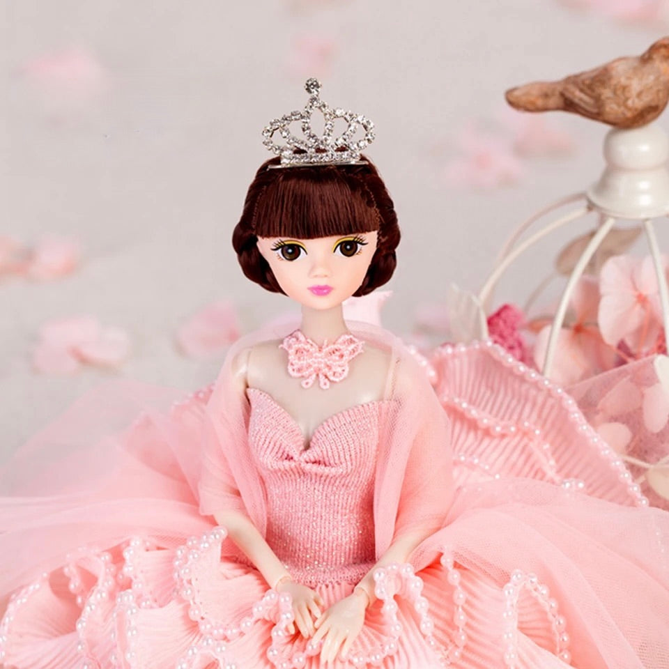 DOLLY® PRINCESS DOLL WITH PINK TUTU DRESS - Bjd 12 joints 12 inch 30 cm 1/6 scale fashion doll