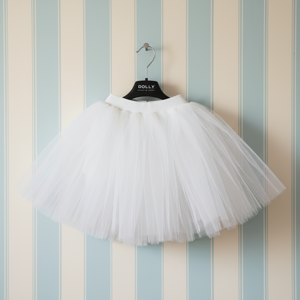 DOLLY CLASSIC TUTU WITH VELVET WAIST white