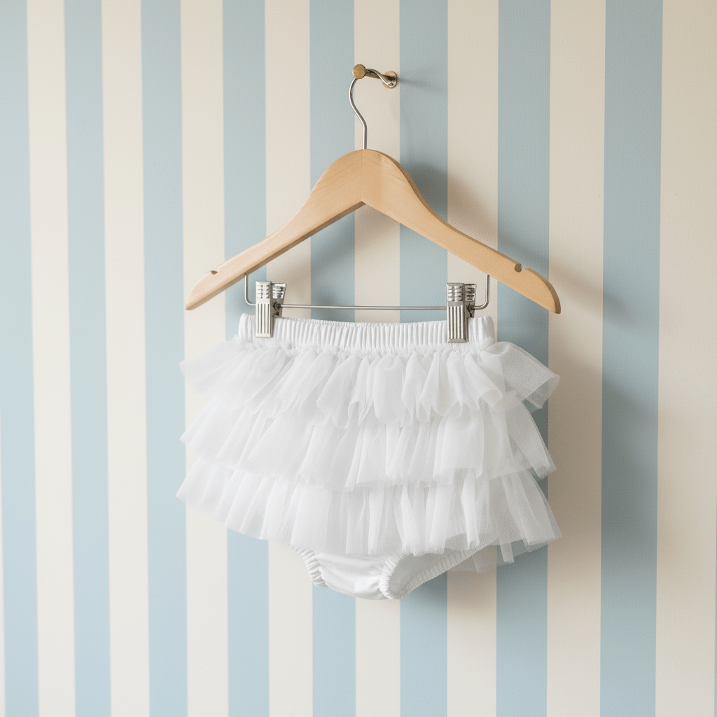 DOLLY by Le Petit Tom ® FRILLY PANTS Tutu Bloomer off-white