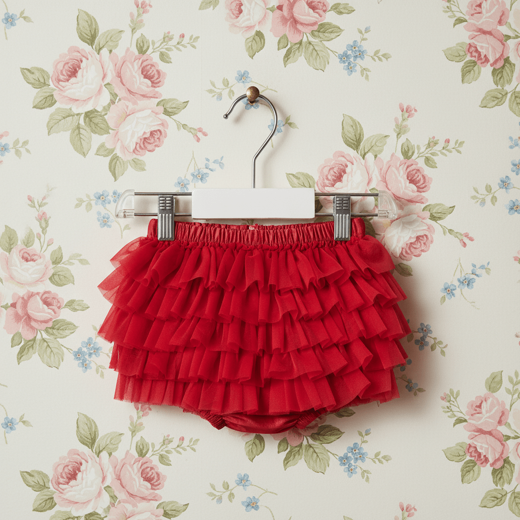 DOLLY by Le Petit Tom ® FRILLY PANTS Tutu Bloomer red