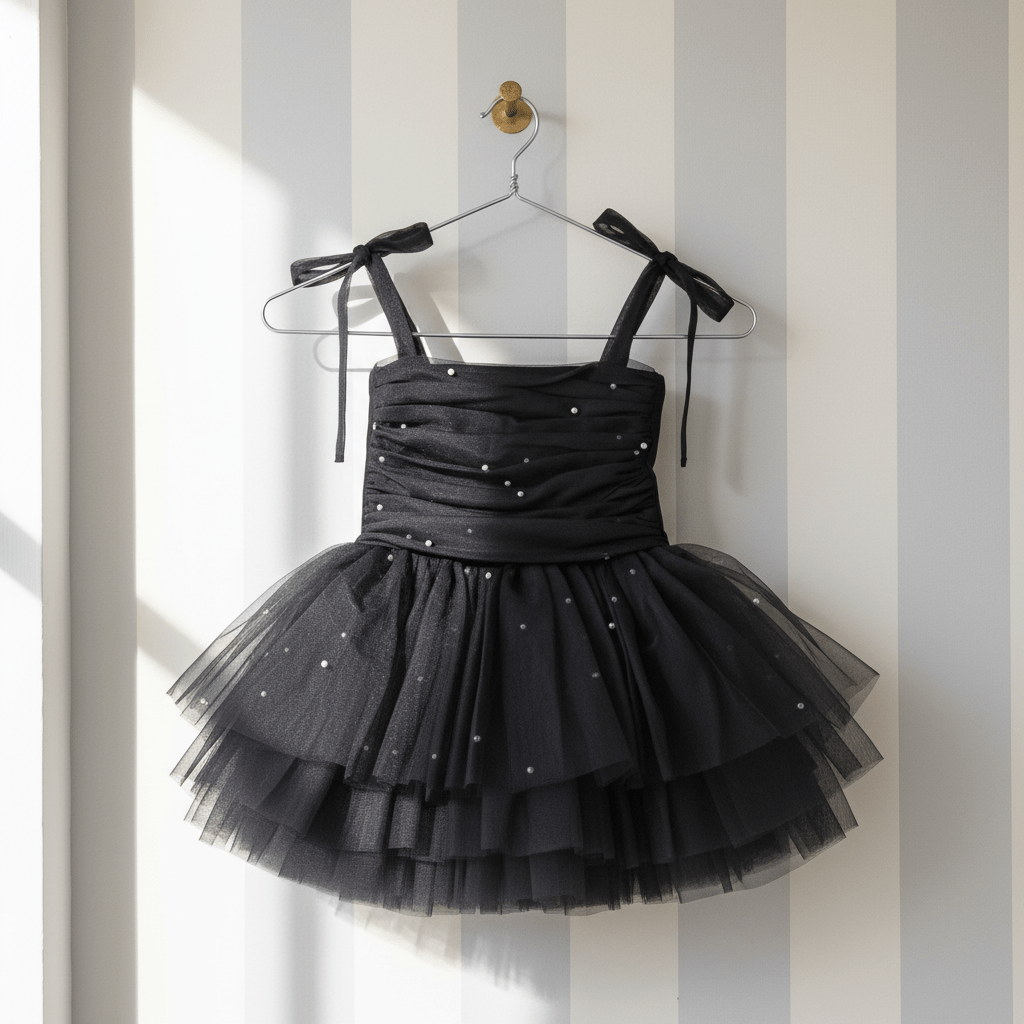DOLLY® PEARL TULLE BALLERINA DRESS black ⚪