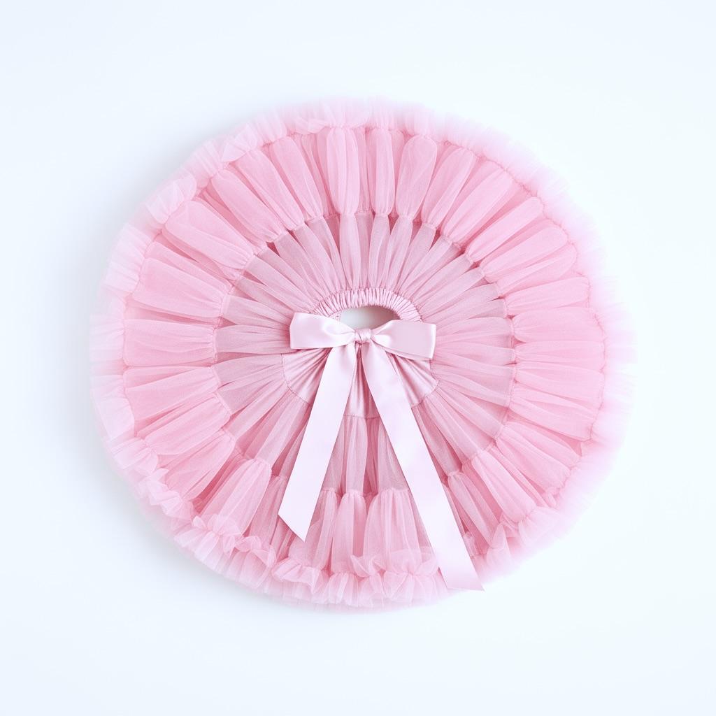 DOLLY by Le Petit Tom ® SHIRLEY TEMPLE pettiskirt strawberry pink