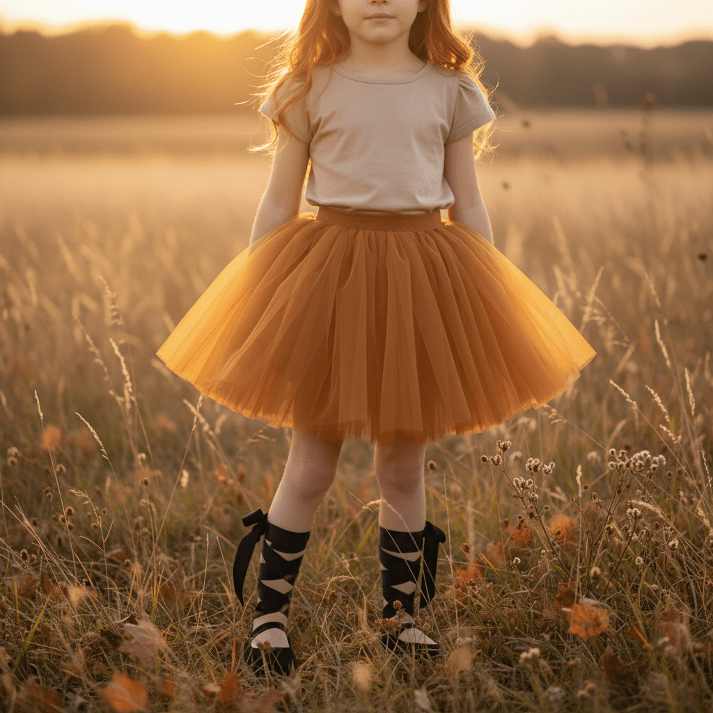 DOLLY CLASSIC TUTU WITH VELVET WAIST caramel