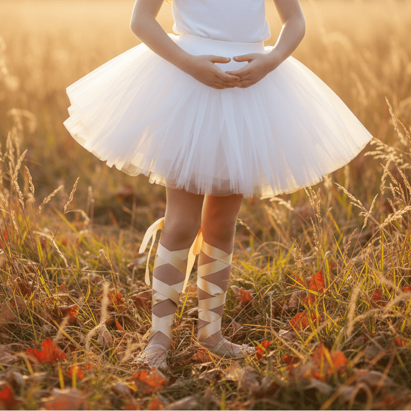 DOLLY CLASSIC TUTU WITH VELVET WAIST white