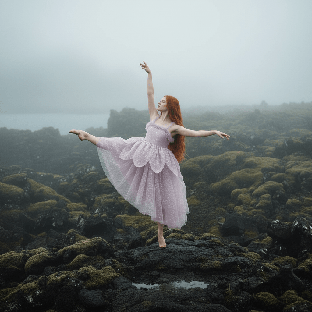 DOLLY® The Elves of Iceland Queen Elf Dress — HILDUR dusty violet
