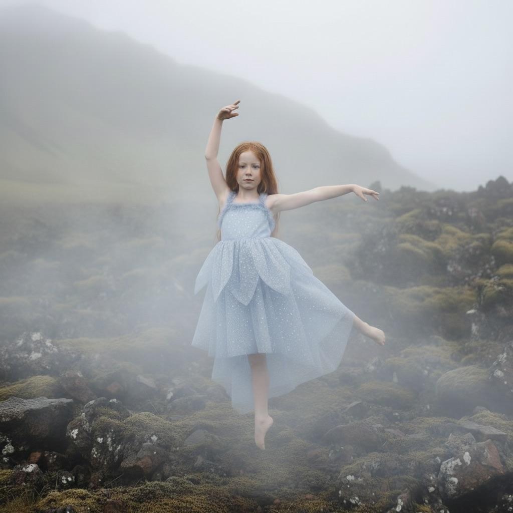 DOLLY® The Elves of Iceland Queen Elf Dress — HILDUR misty blue