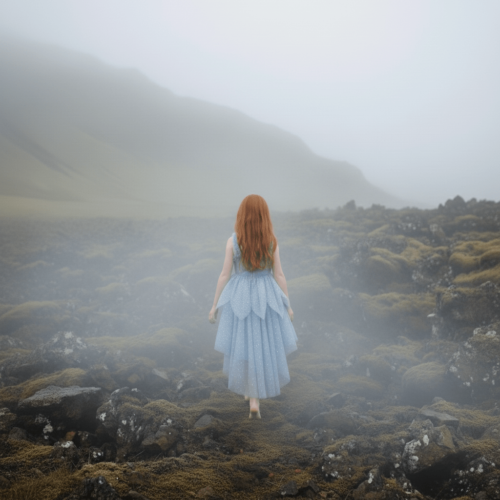DOLLY® The Elves of Iceland Queen Elf Dress — HILDUR misty blue