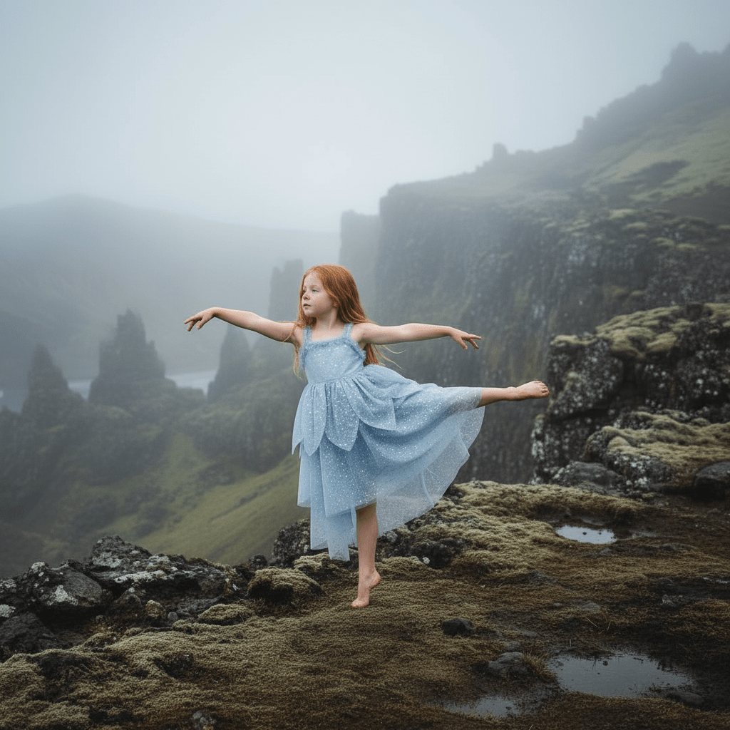 DOLLY® The Elves of Iceland Queen Elf Dress — HILDUR misty blue