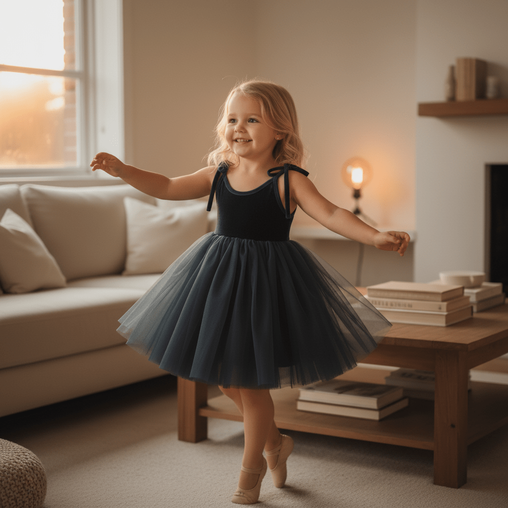 DOLLY VELVET COSMIC STRINGS TUTU DRESS black