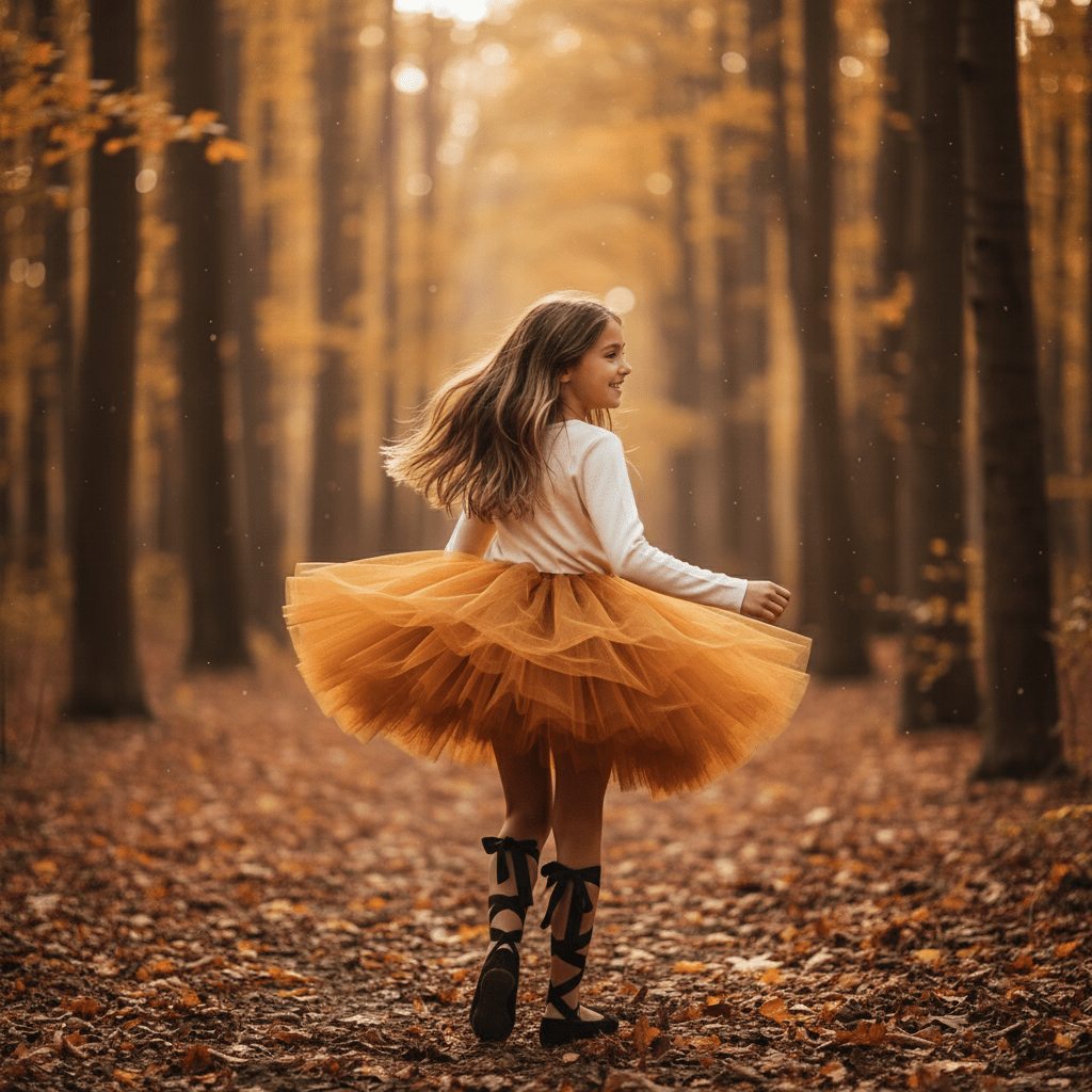 DOLLY CLASSIC TUTU WITH VELVET WAIST caramel