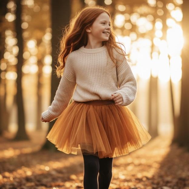 DOLLY CLASSIC TUTU WITH VELVET WAIST caramel