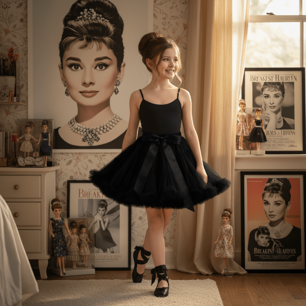 DOLLY by Le Petit Tom ® AUDREY HEPBURN pettiskirt black