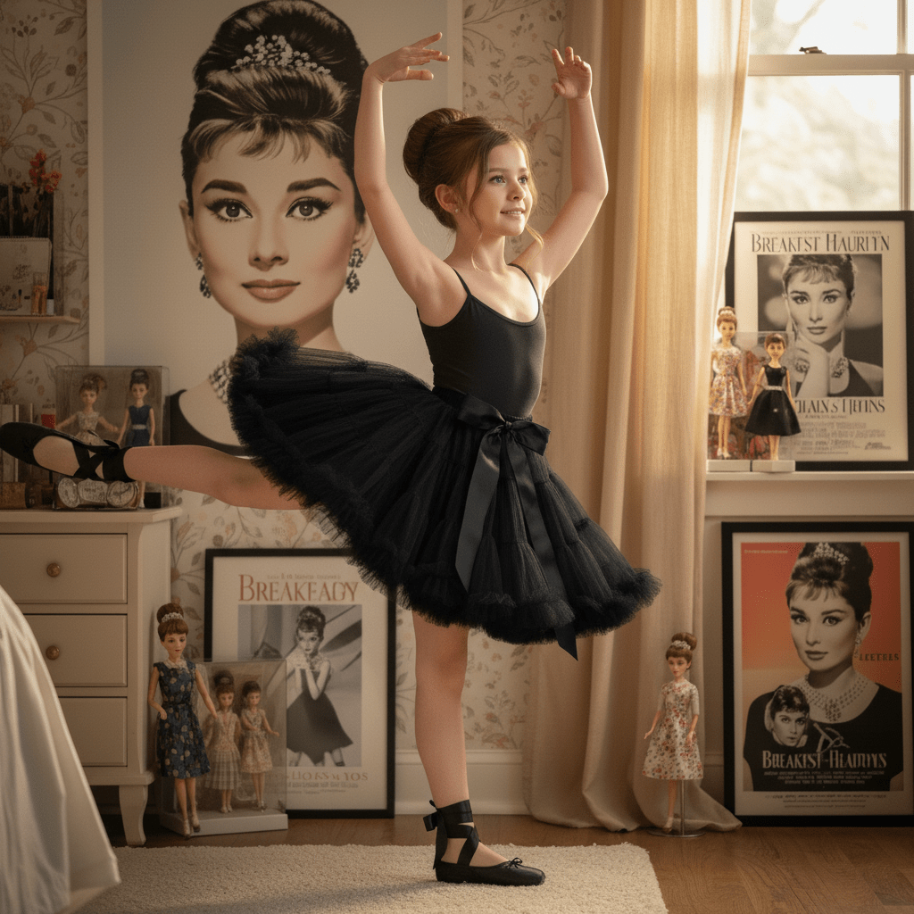 DOLLY by Le Petit Tom ® AUDREY HEPBURN pettiskirt black