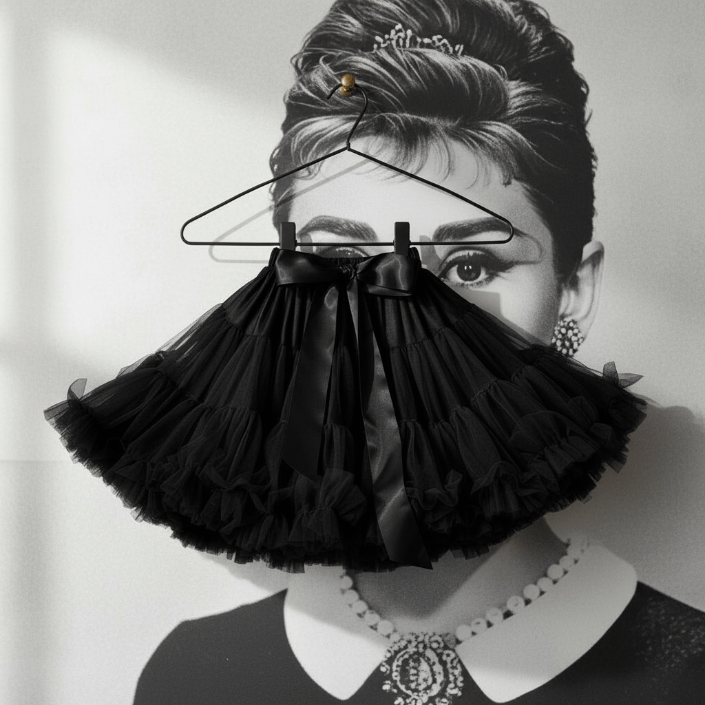 DOLLY by Le Petit Tom ® AUDREY HEPBURN pettiskirt black