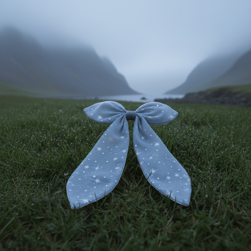 DOLLY® The Elves of Iceland Elf Petal Hairbow clip misty blue