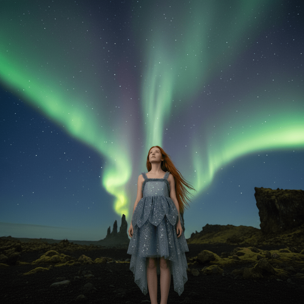 DOLLY® The Elves of Iceland Queen Elf Dress — HILDUR misty blue