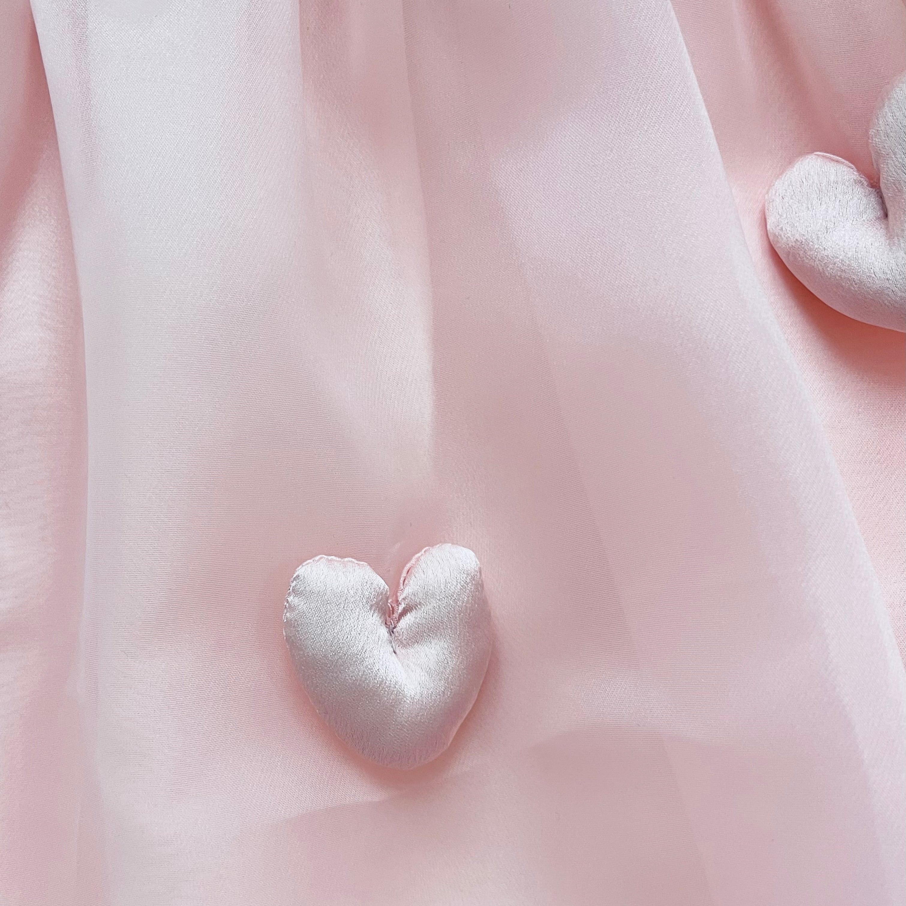 DOLLY WORLD HEART BALLOON ORGANZA DRESS WITH COTTON BODY dollypink