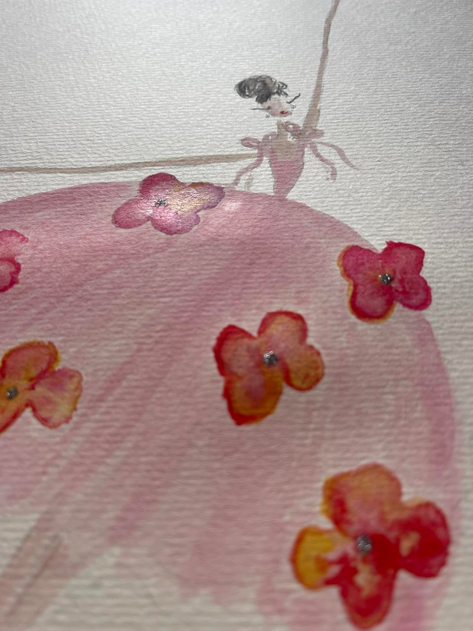 DOLLY Watercolor Potpourri Ballerina Kids Tee