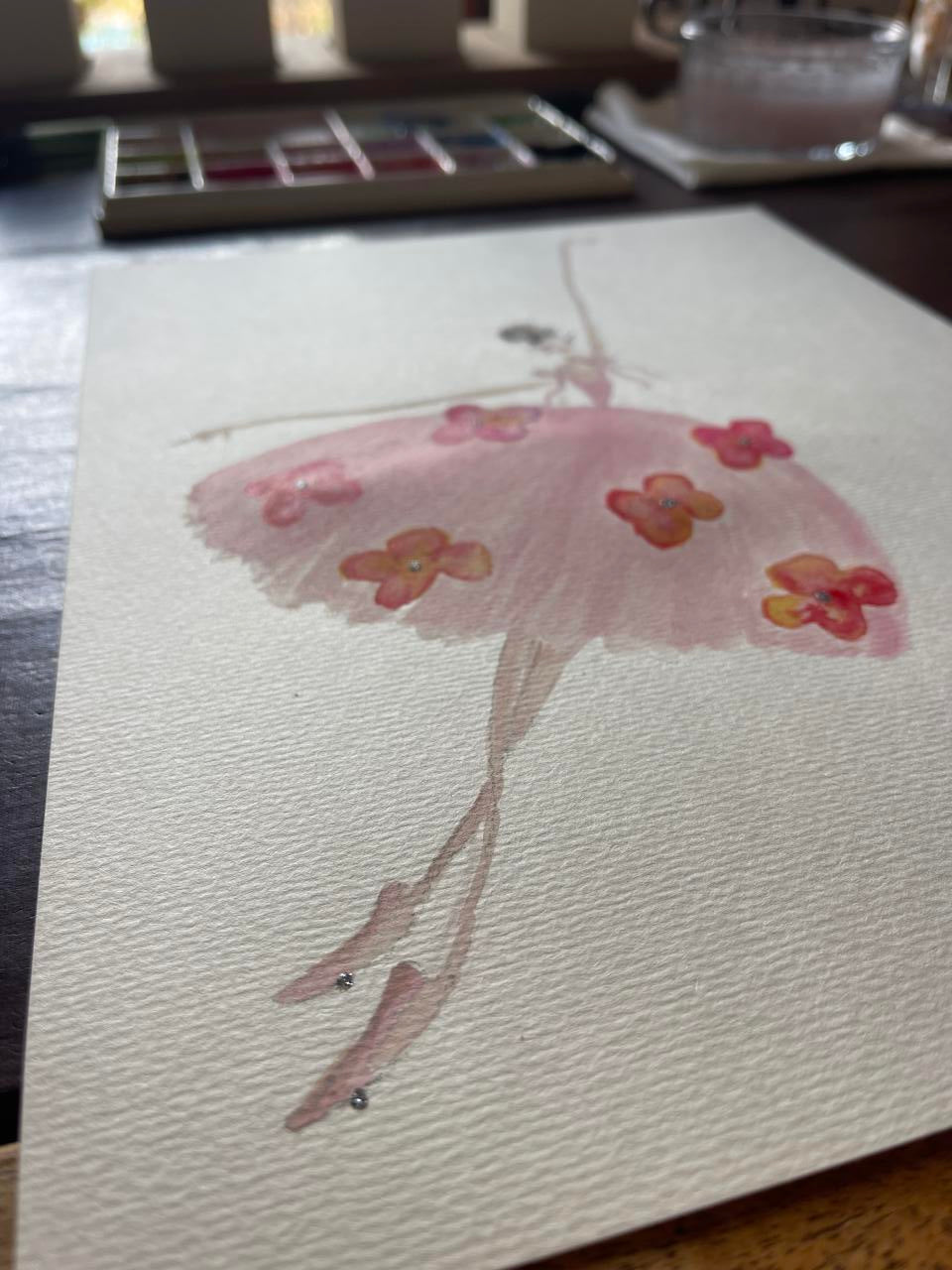 DOLLY Watercolor Potpourri Ballerina Kids Tee