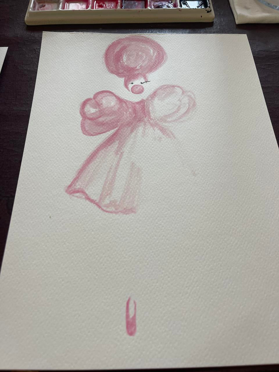 DOLLY Bubblegum Ballerina Watercolor Art Print