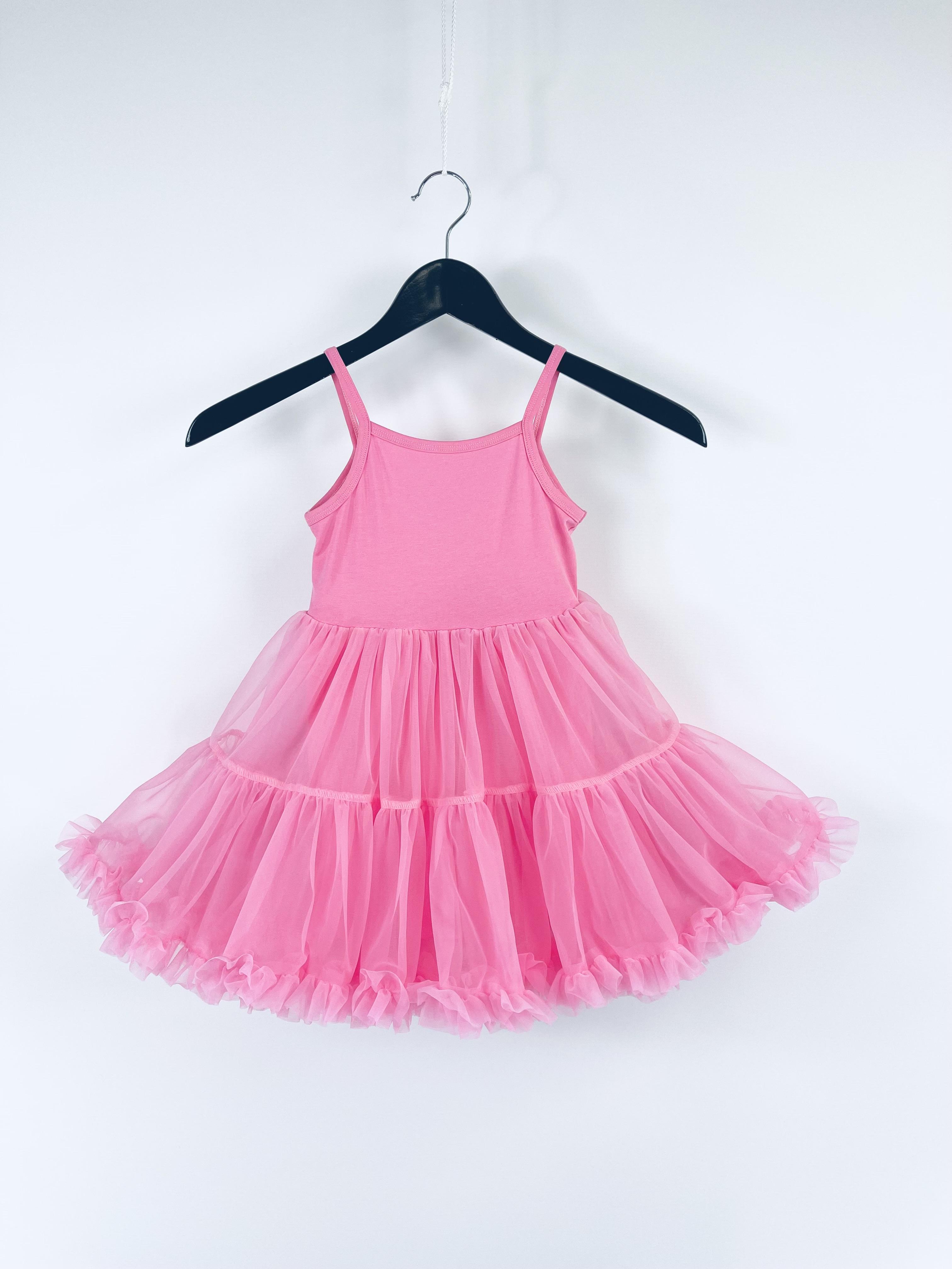 DOLLY PINK PLEASE! PETTI SPAGHETTI TUTU DRESS Aurora Bubblegum pink