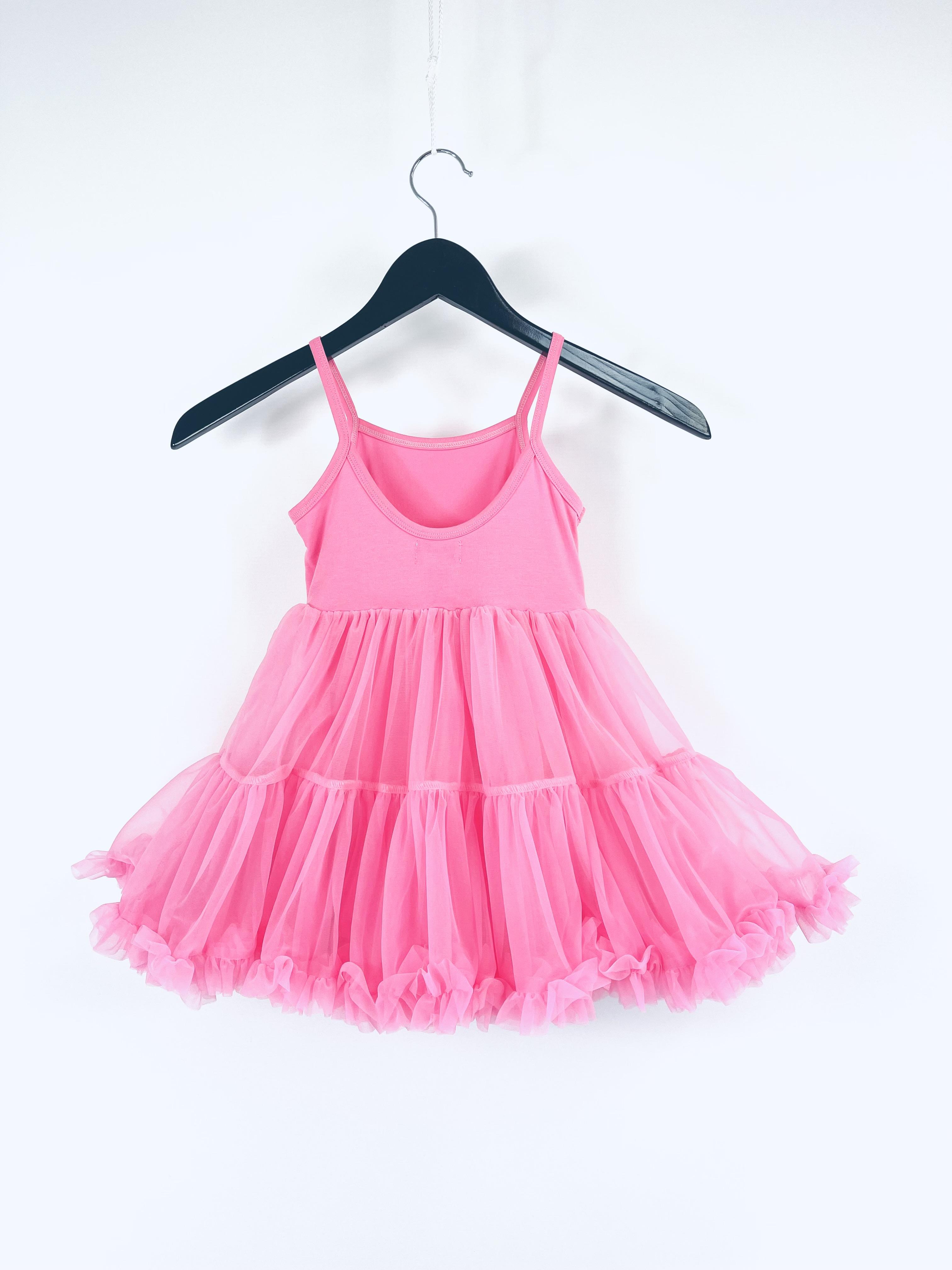 DOLLY PINK PLEASE! PETTI SPAGHETTI TUTU DRESS Aurora Bubblegum pink