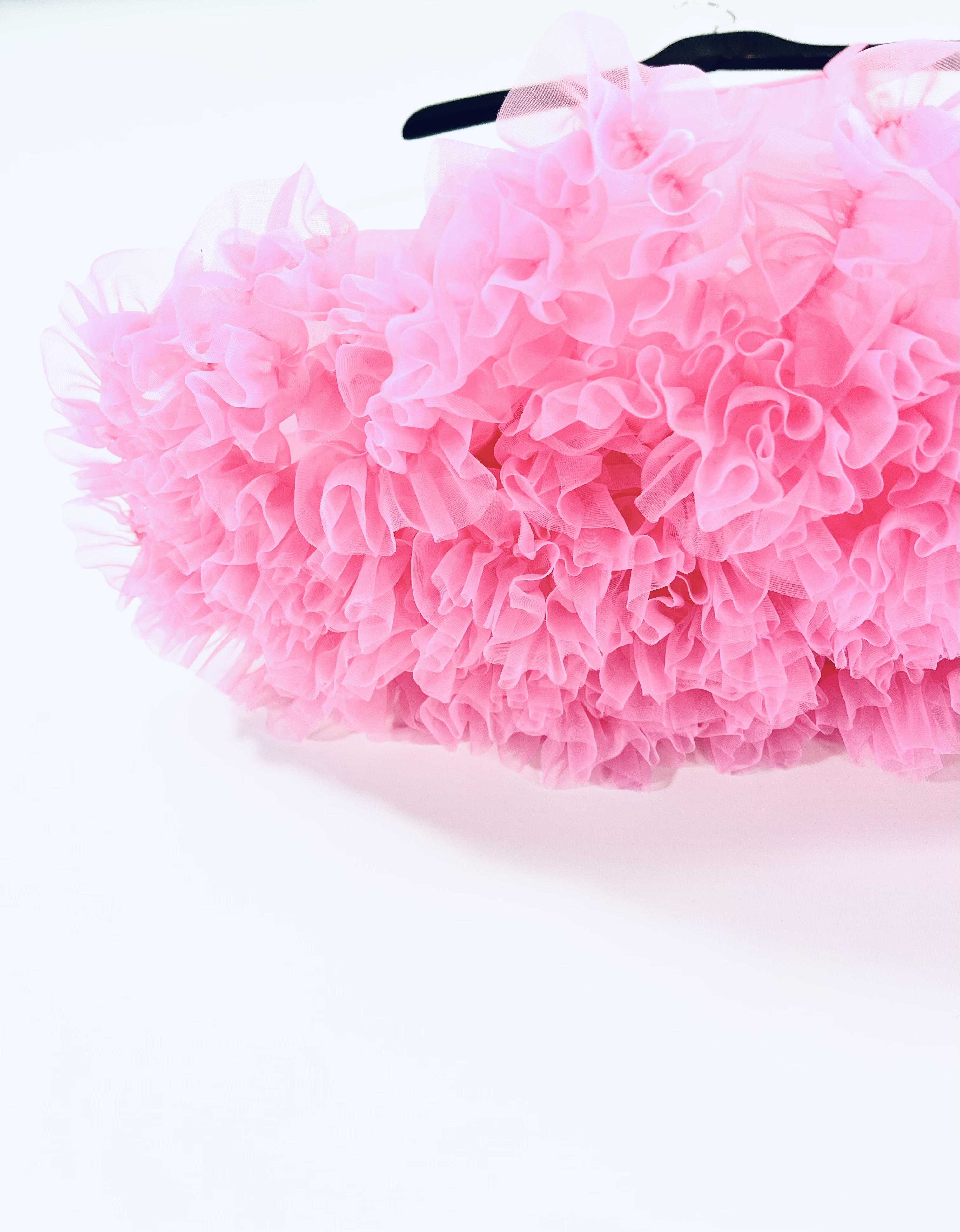 DOLLY PINK PLEASE! PETTI SPAGHETTI TUTU DRESS Aurora Bubblegum pink