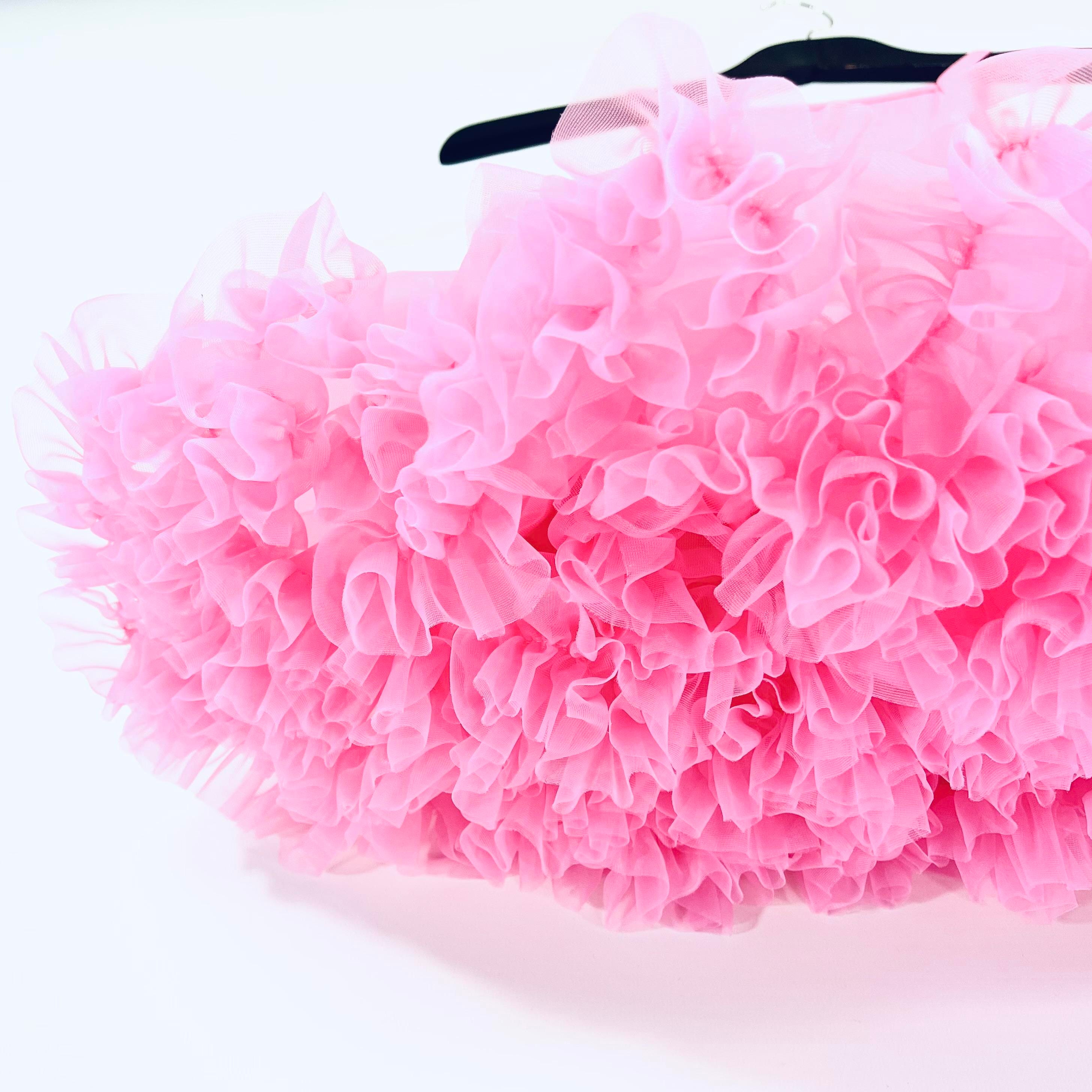 DOLLY PINK PLEASE! PETTI SPAGHETTI TUTU DRESS Aurora Bubblegum pink
