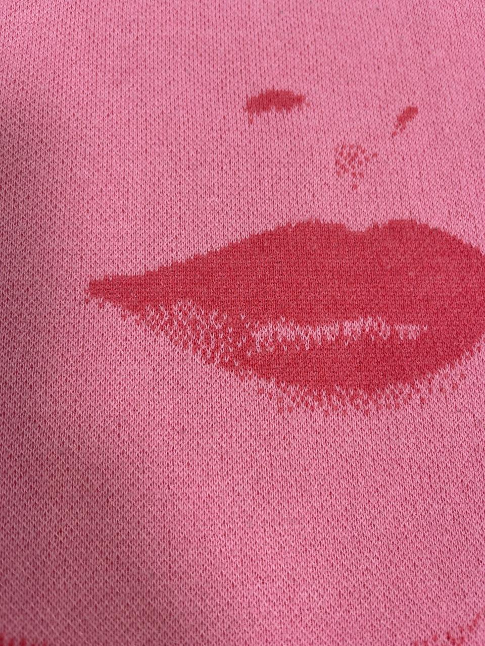 DOLLY Face Bubblegum pink Hotpink Crewneck Short Sleeve