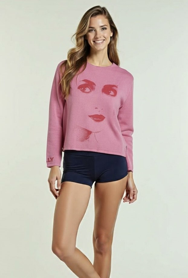 DOLLY Face Dorothy Bubblegum pink Hotpink Sweater