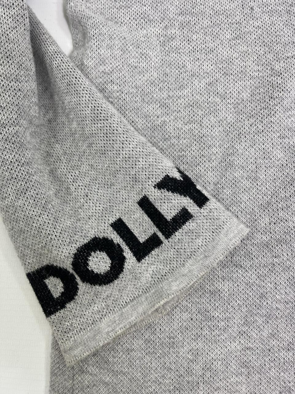 DOLLY Face Dorothy Lightgrey Black Sweater