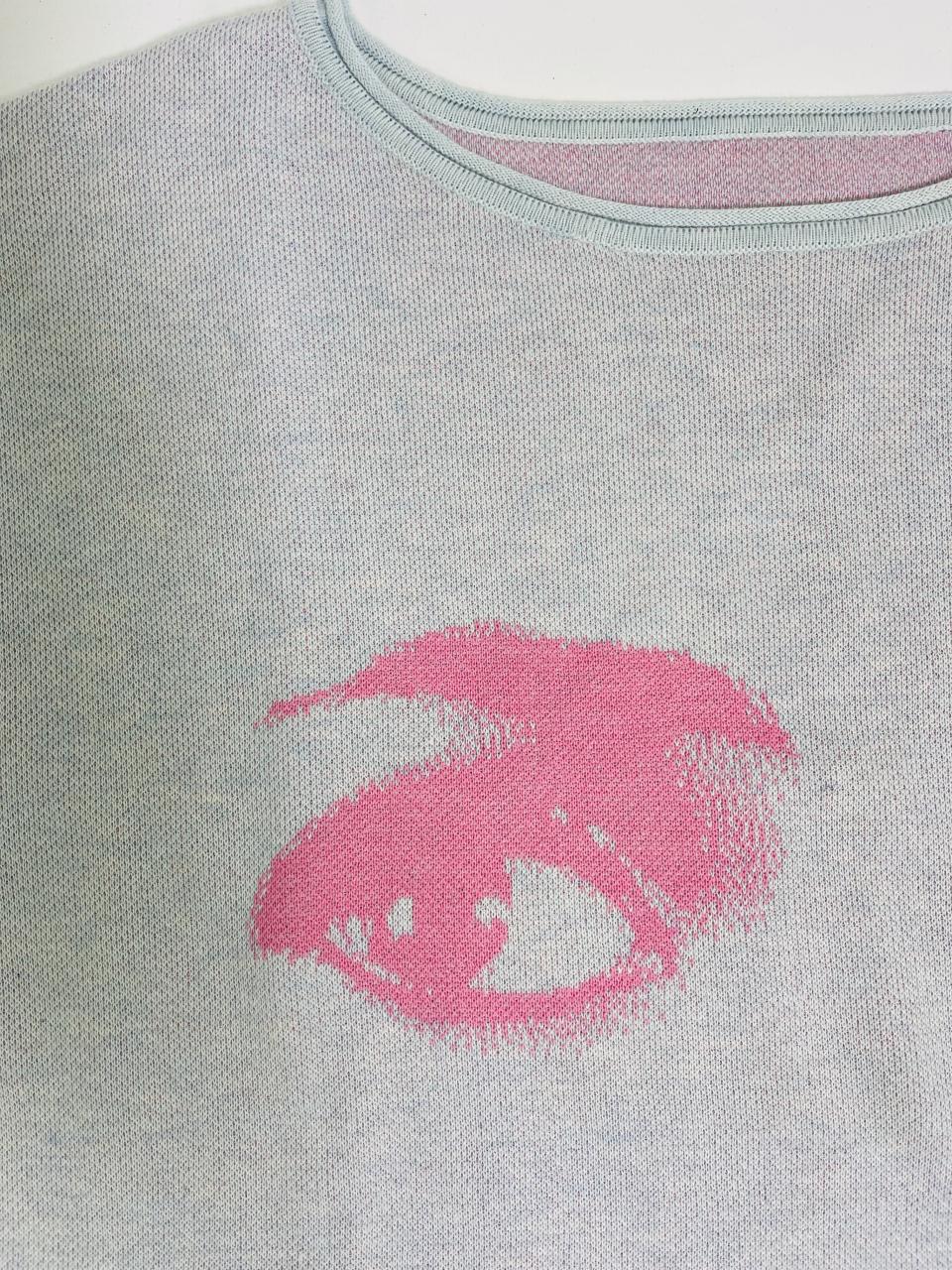 DOLLY Face Powder Lightblue Bubblegum Pink Crewneck Short Sleeve