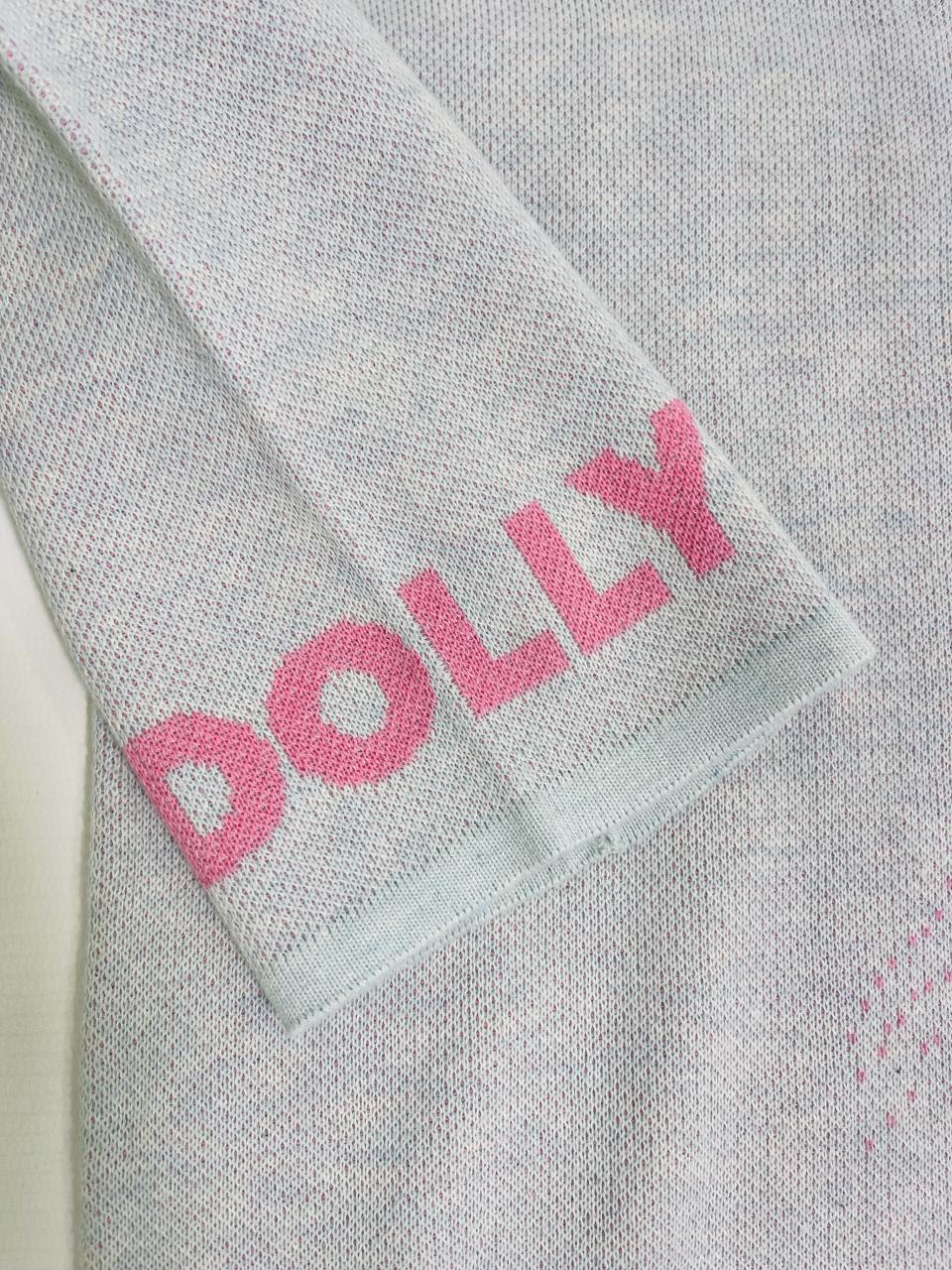 DOLLY Face Dorothy Powder Lightblue Bubblegum Pink Sweater