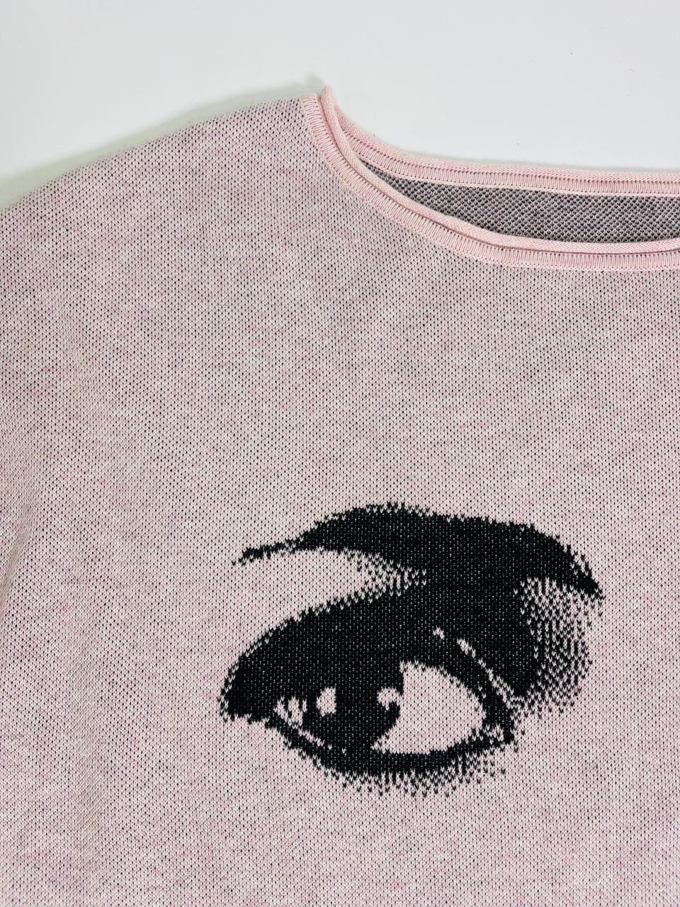 DOLLY Face Dorothy Balletpink Black Sweater