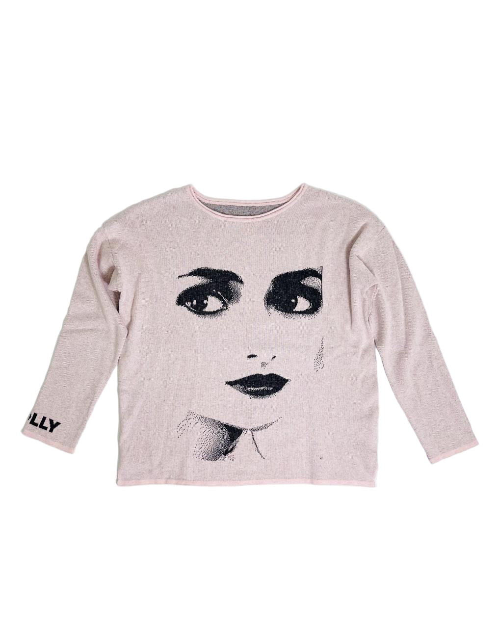 DOLLY Face Dorothy Balletpink Black Sweater