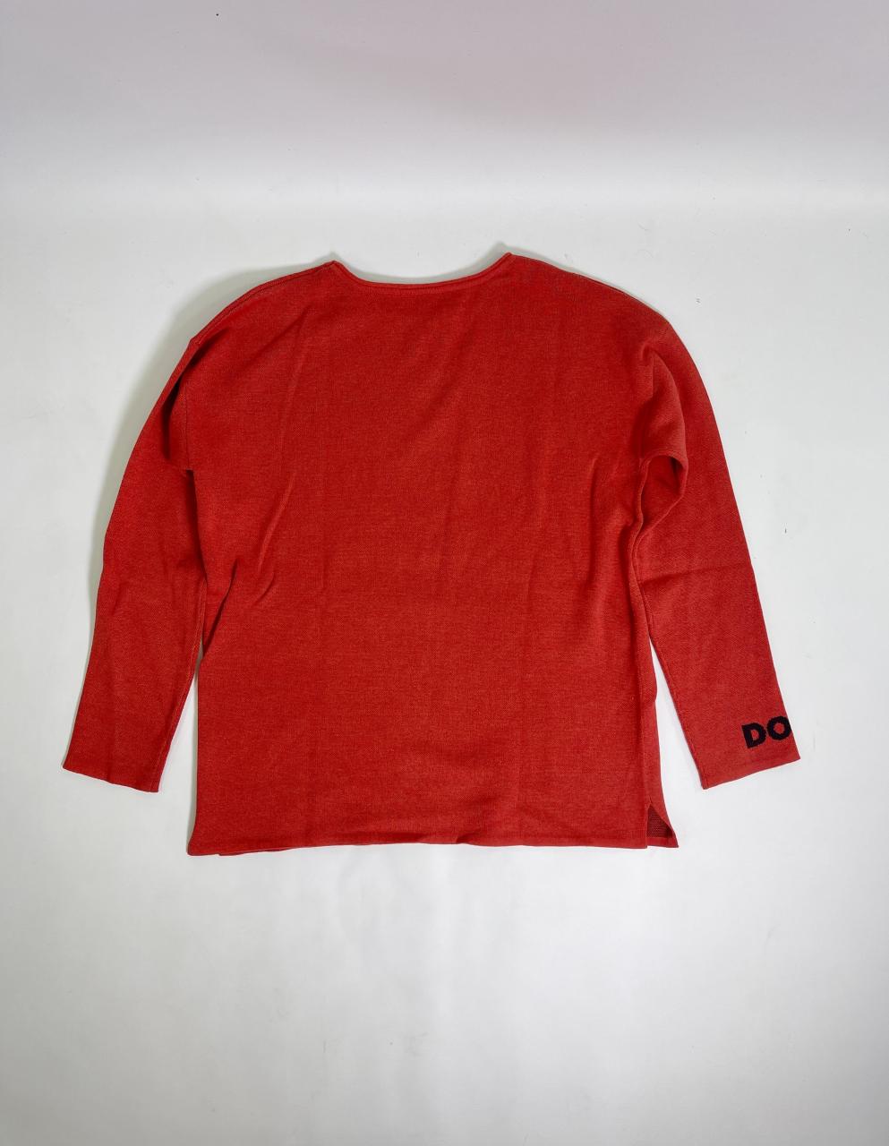 DOLLY Face Dorothy Red Black Sweater