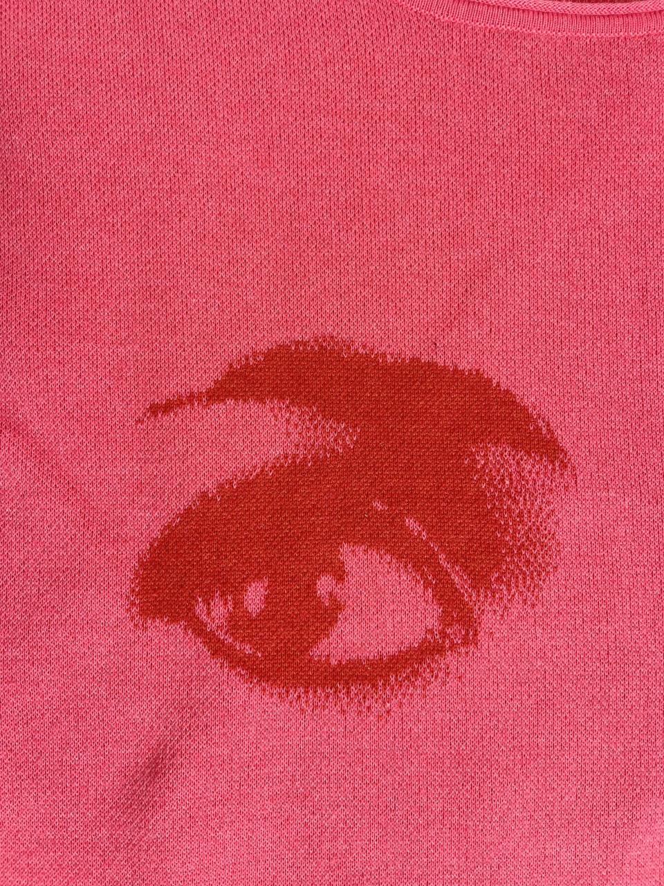 DOLLY Face Hotpink Red Crewneck Short Sleeve