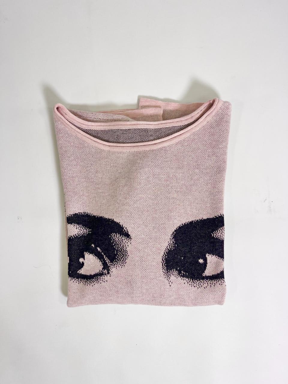 DOLLY Face Dorothy Balletpink Black Sweater