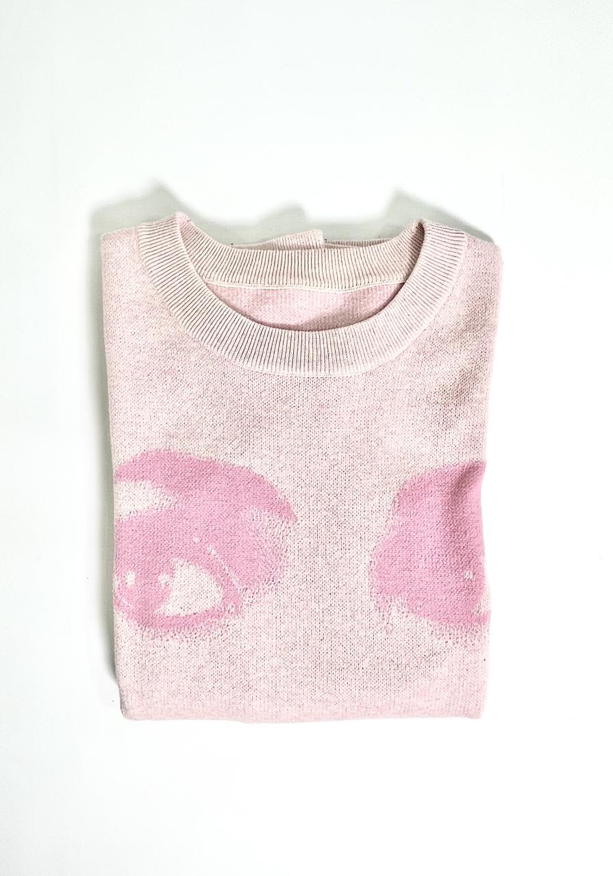 DOLLY Face Balletpink Pink Crewneck Short Sleeve