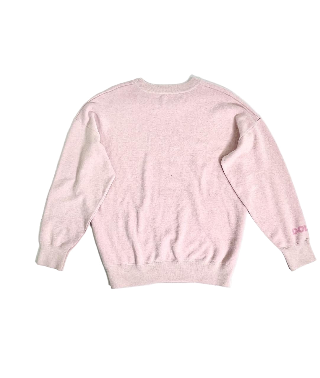 Pink sweatshirt on a white background