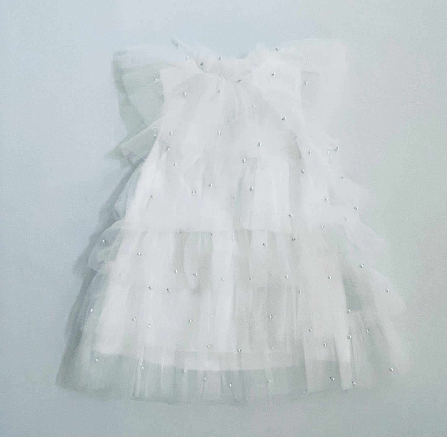 DOLLY® PEARL TUTULLY TIERED TULLE TUTU DRESS white  ⚪