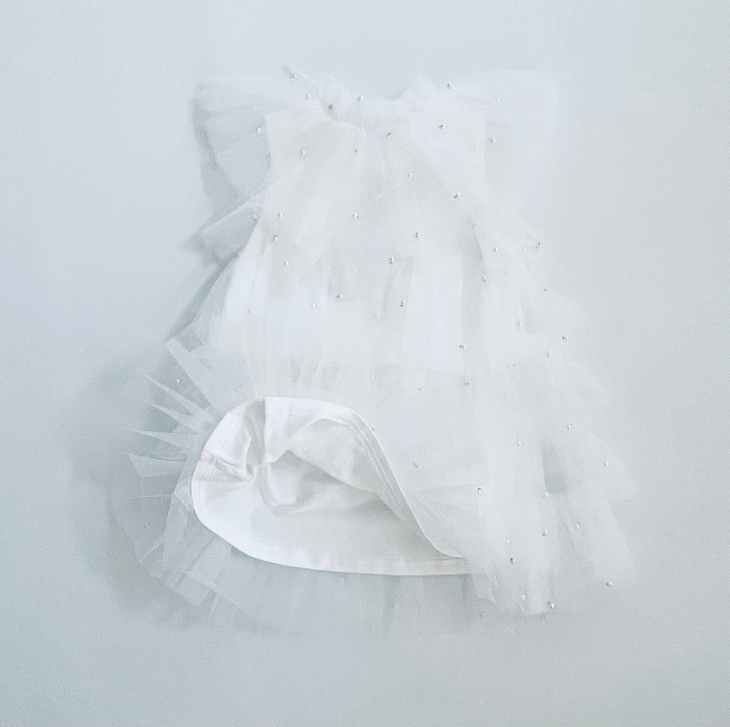 DOLLY® PEARL TUTULLY TIERED TULLE TUTU DRESS white  ⚪