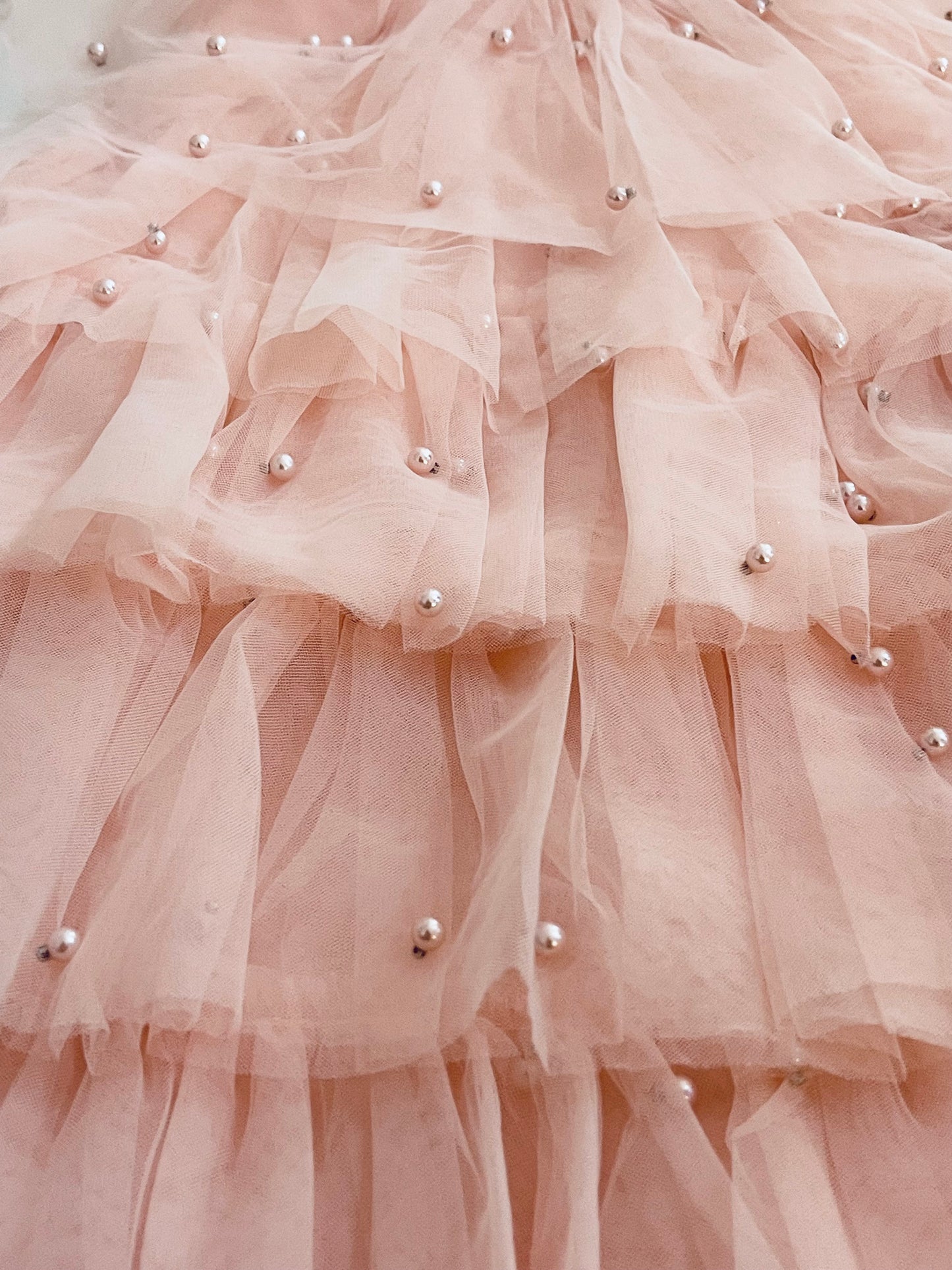 DOLLY® PEARL TUTULLY TIERED TULLE TUTU DRESS dollypink  ⚪