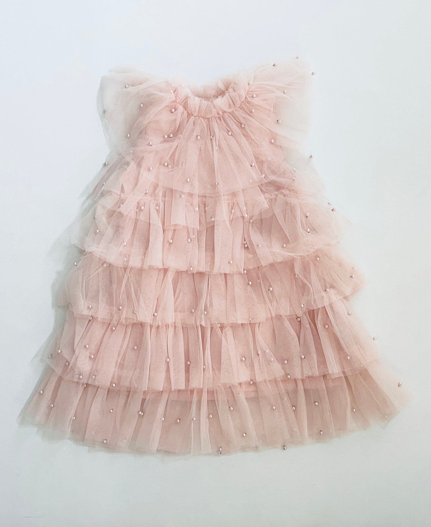 DOLLY® PEARL TUTULLY TIERED TULLE TUTU DRESS dollypink  ⚪