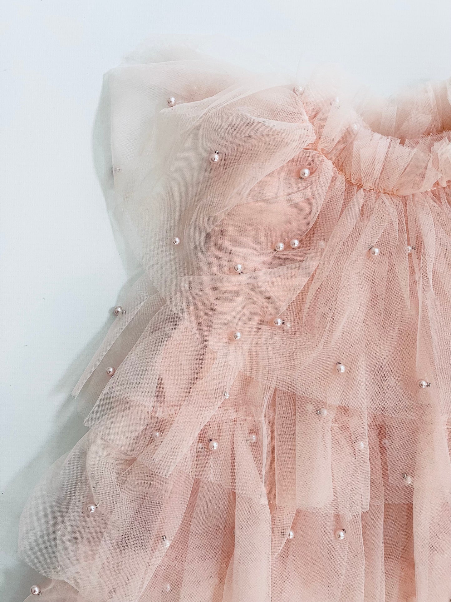 DOLLY® PEARL TUTULLY TIERED TULLE TUTU DRESS dollypink  ⚪