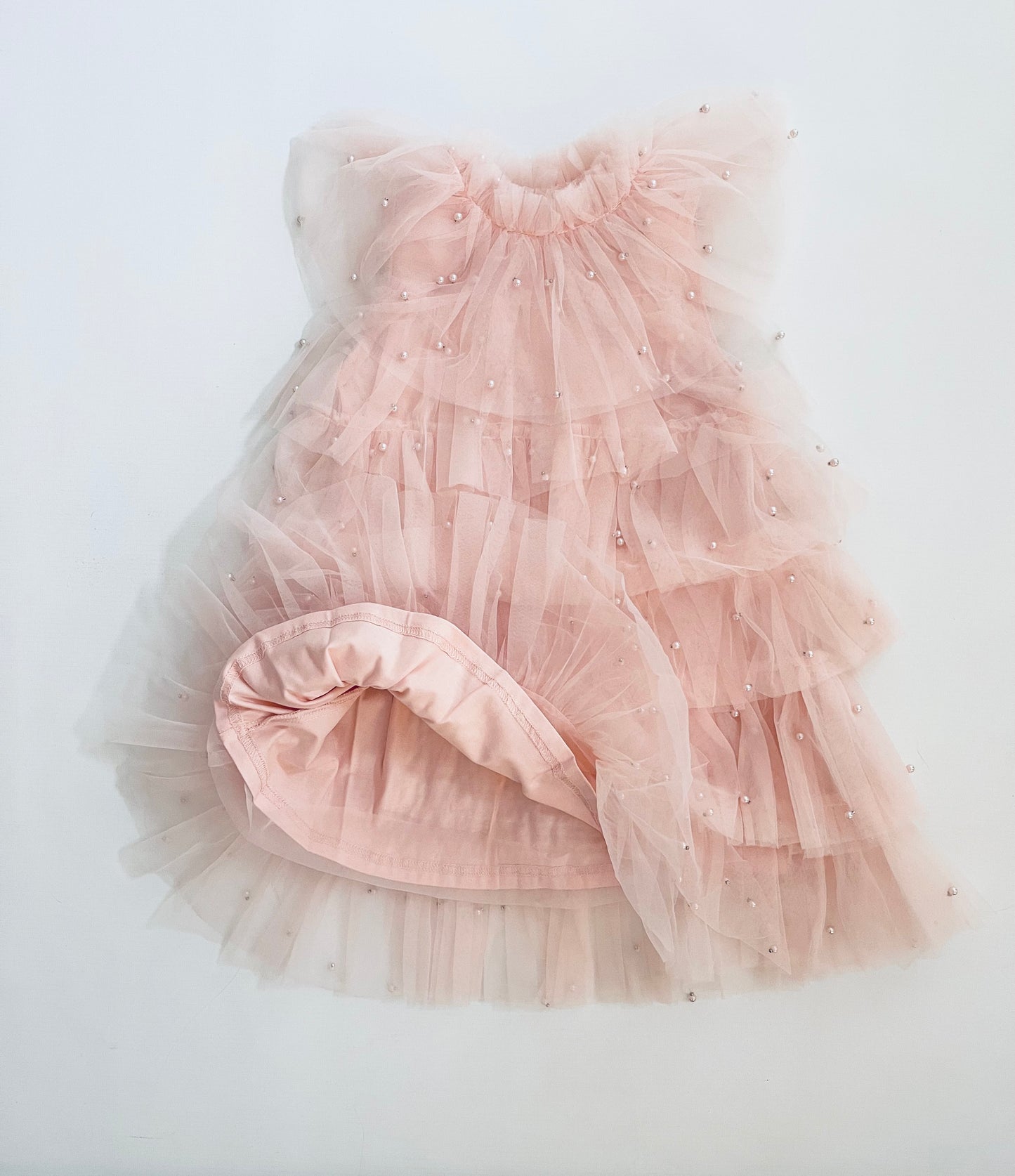 DOLLY® PEARL TUTULLY TIERED TULLE TUTU DRESS dollypink  ⚪